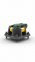 Heavy-duty powder-coated spin plate assembly